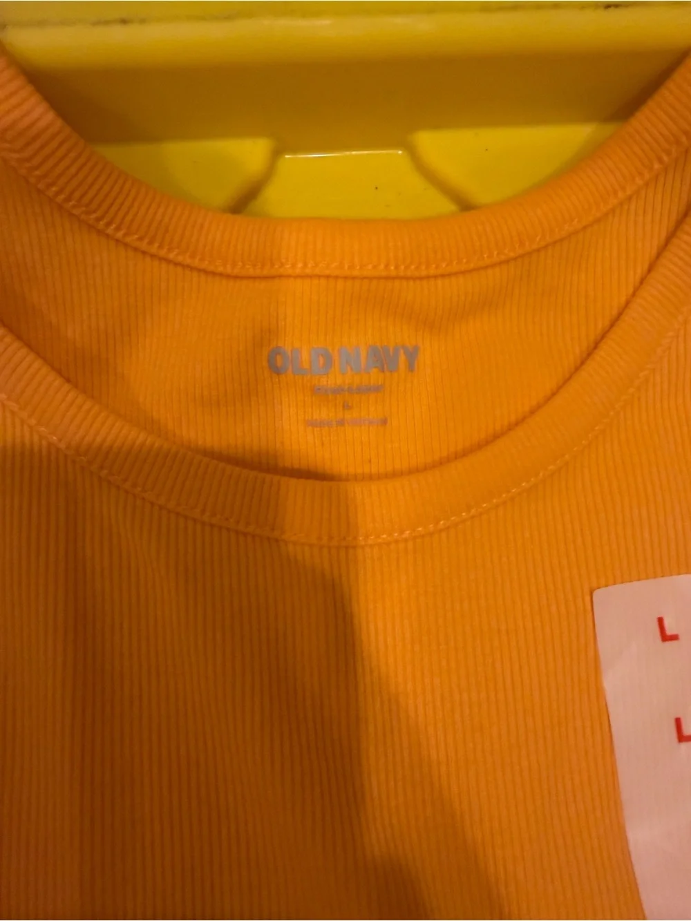 Old Navy orange Tank Top with Tropical Print Shorts - Picture 3 of 6